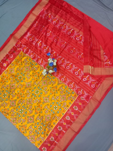 PGLNIDSS4O27ICCD02- Ikat silk saree