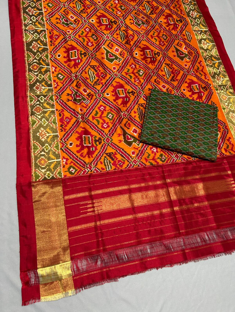 PPISSDST4V12FXCD21- Ikat Silk dupatta with Ikat sico top