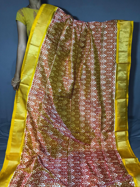 PGMRIDSS4G06NDDC16- Ikat silk saree