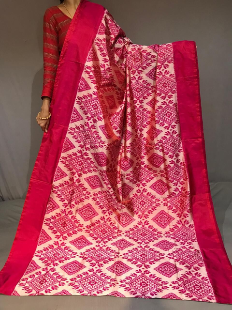 PGMRIDSS4G06NDDC27- Ikat silk saree