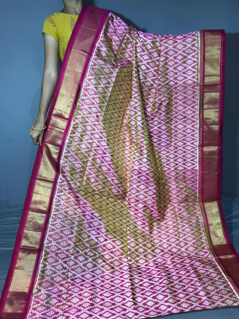 PGMRIDSS4G06NDDC37- Ikat silk saree