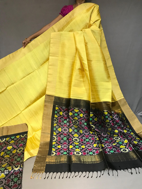 PGMRIDSS4G07XSCC22- Ikat Dupion silk saree