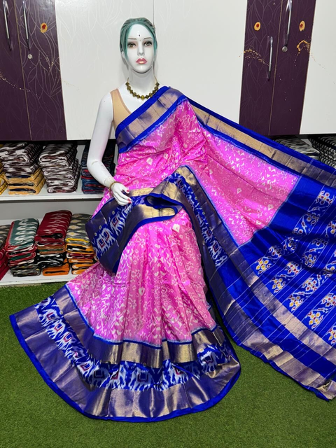 PSRGIDSS4G05BSCD24- Ikat silk saree