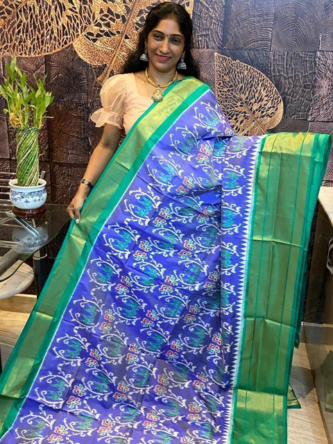 PSRGIDSS4G05BSCD26- Ikat silk saree