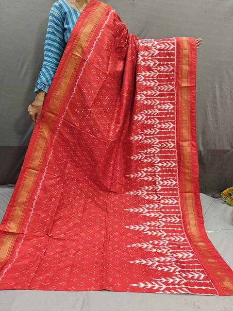 PGMRIDSS4G08BDCD35- Ikat silk saree