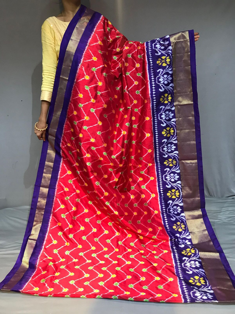 PGMRIDSS4G08BDCD37- Ikat silk saree