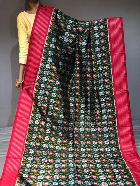 PGMRIDSS4G08BDCD53- Ikat silk saree