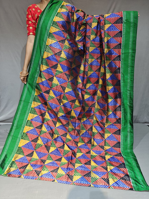 PGMRIDSS4G08BDCD55- Ikat silk saree