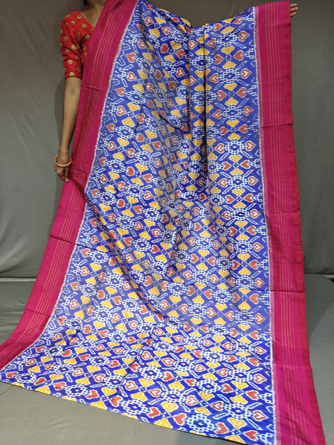 PGMRIDSS4G08BDCD64- Ikat silk saree