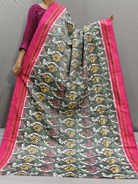 PGMRIDSS4G08BDCD65- Ikat silk saree