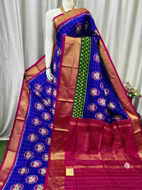 PASKIDSS4G13NSDD11- Ikat silk saree