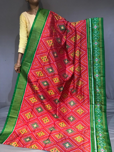 PGMRIDSS4G12BDCD15- Ikat silk saree