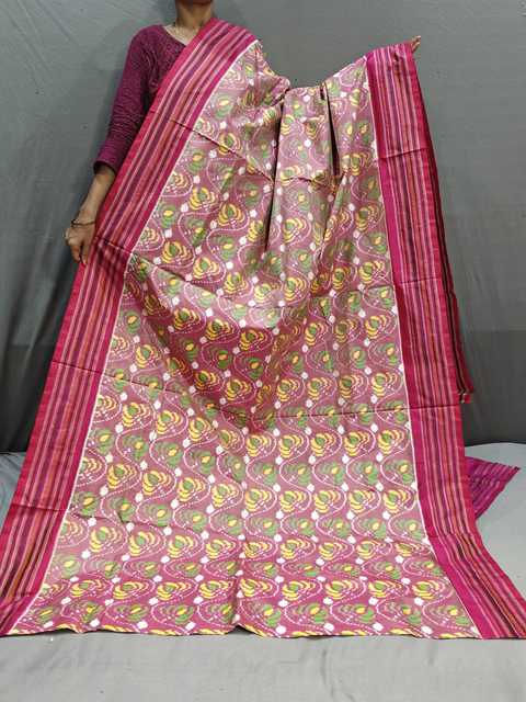 PGMRIDSS4G14NCDC02- Ikat silk saree