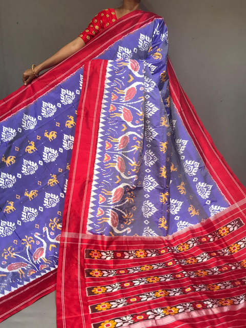 PGMRIDSS4G14NCDC04- Ikat silk saree