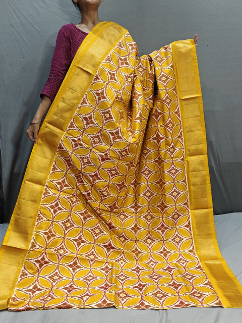 PGMRIDSS4G14NCDC13- Ikat silk saree