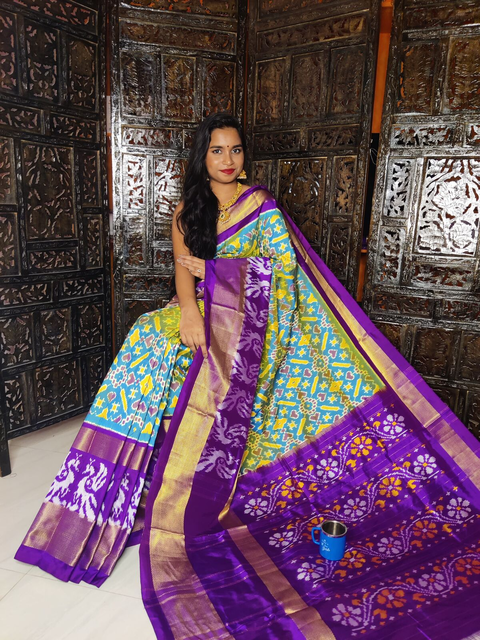 PSASIDSS4G14BXDC01- Ikat silk saree