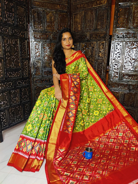 PSASIDSS4G14BXDC07- Ikat silk saree