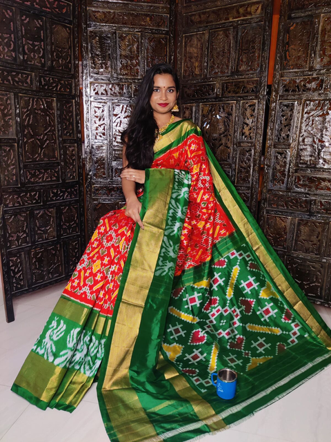 PSASIDSS4G14BXDC09- Ikat silk saree