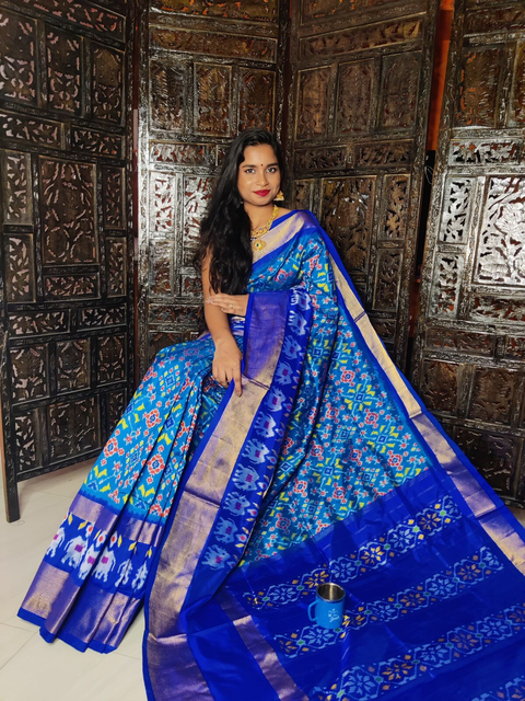 PSASIDSS4G14BXDC23- Ikat silk saree