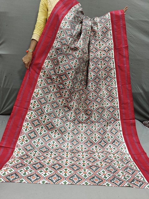 PGMRIDSS4S19BBDC11- Ikat silk saree