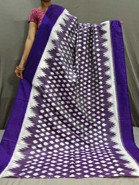 PGMRILWS4S20SZCD04- light weight Ikat silk saree