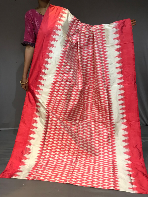 PGMRILWS4S20SZCD05- light weight Ikat silk saree