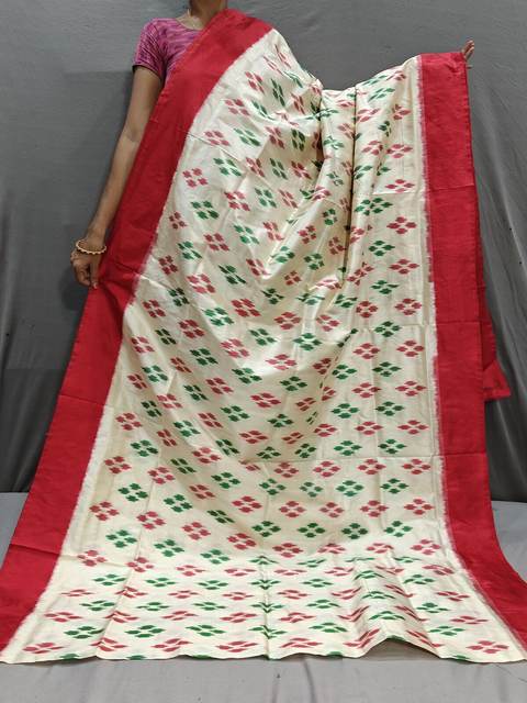 PGMRILWS4S20SZCD08- light weight Ikat silk saree