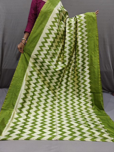 PGMRILWS4S20SZCD15- light weight Ikat silk saree