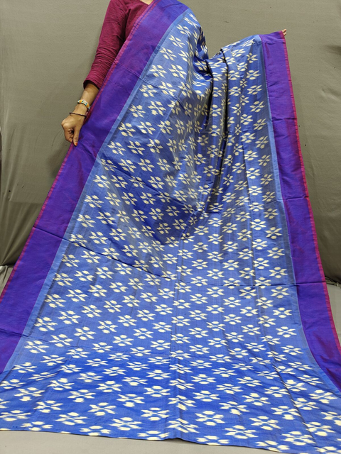 PGMRILWS4S20SZCD17- light weight Ikat silk saree