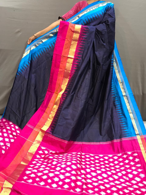 PGMRILWS4S20XCDC17- light weight Ikat silk saree