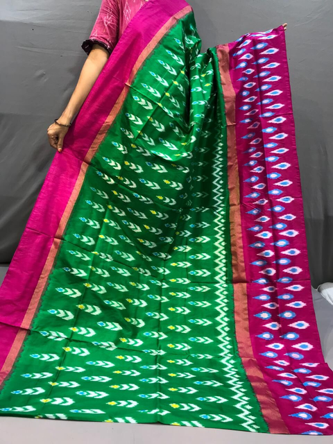 PGMRILWS4S20XCDC22- light weight Ikat silk saree