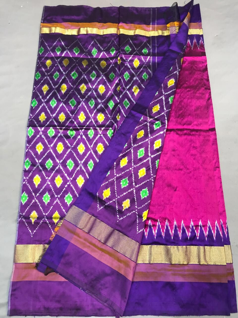 PGMRILWS4S20XCDC40- light weight Ikat silk saree