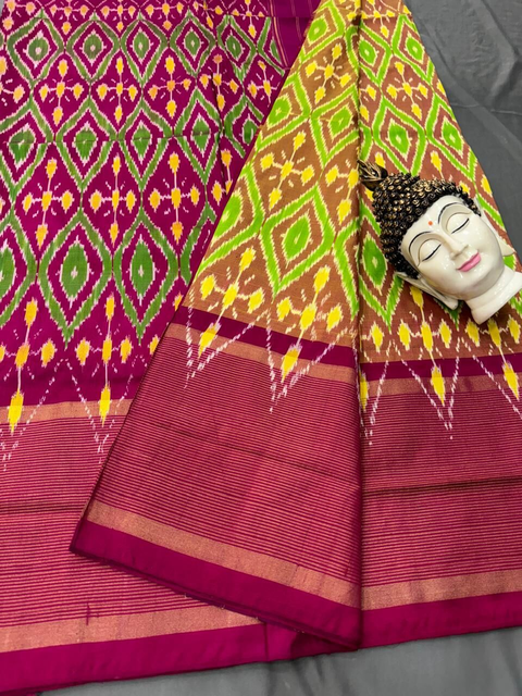 PSDHIDSS4S20BDCC09- Ikat silk saree