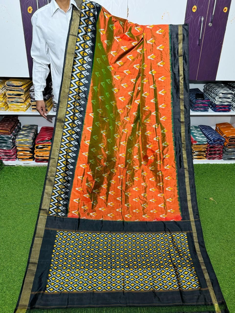 PSRGILWS4S20XDCD73- light weight Ikat silk saree