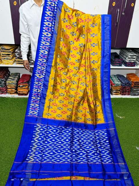 PSRGILWS4S20XDCD74- light weight Ikat silk saree