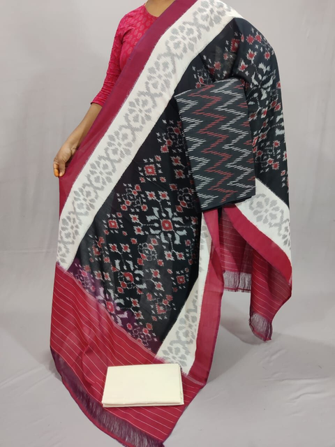 PSSIC3PS4S19IZSC42- Double ikat cotton salwar set