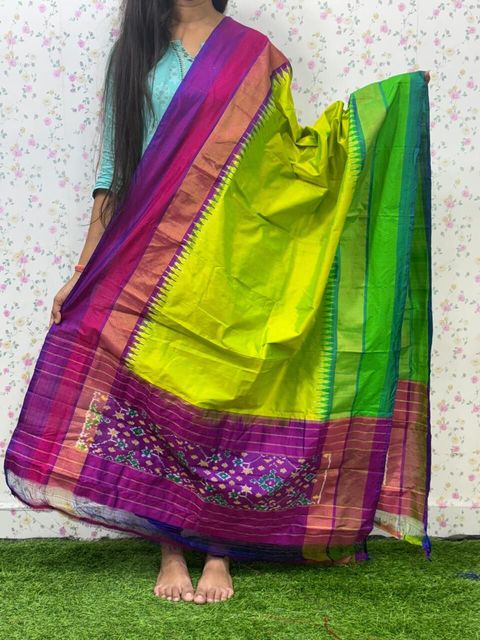 PSDHISDP4S23ZBCD50- Ikat silk dupatta