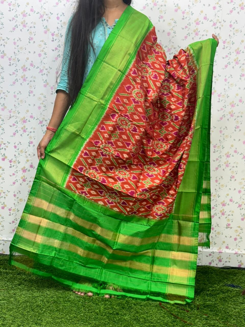 PSDHISDP4S23ZBCD53- Ikat silk dupatta