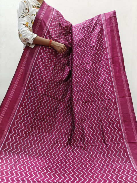 PTISIDSS4S23TSDC06- Ikat silk saree