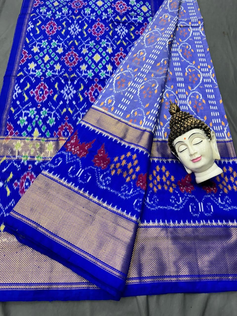 PSDHIDSS4S25NZDD17- Ikat silk saree