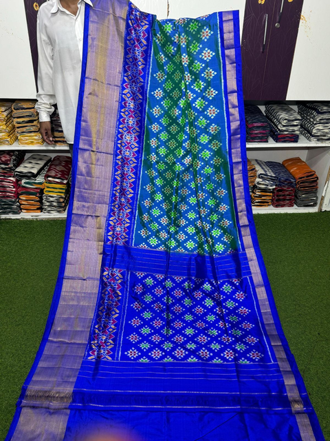 PSRGIDSS4S25BSDD29- Ikat silk saree