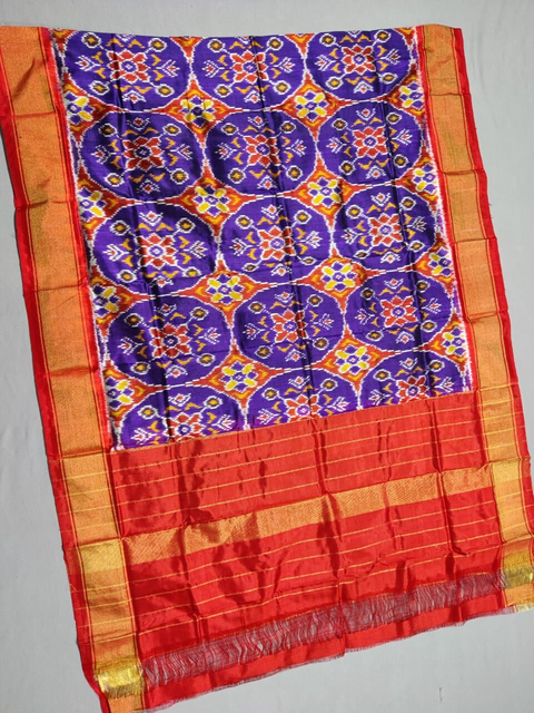 PSSIISDP4S25ECCD02- Ikat silk dupatta