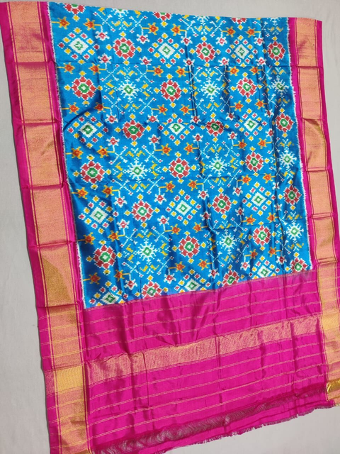 PSSIISDP4S25ECCD22- Ikat silk dupatta