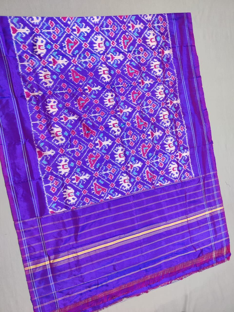 PSSIISDP4S25ECCD27- Ikat silk dupatta