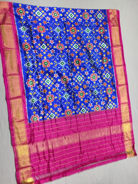 PSSIISDP4S25ECCD33- Ikat silk dupatta