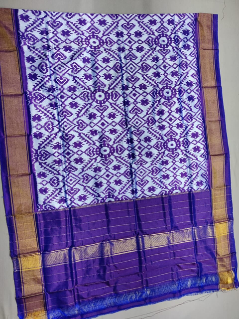 PSSIISDP4S25ECCD35- Ikat silk dupatta