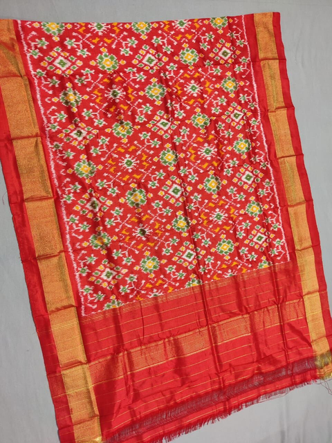 PSSIISDP4S25ECCD46- Ikat silk dupatta