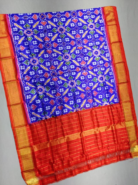 PSSIISDP4S25ECCD47- Ikat silk dupatta