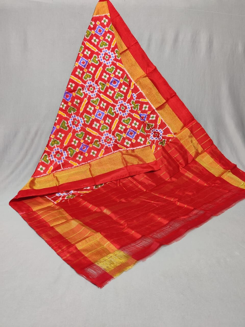 PSSIISDP4S25ECCD54- Ikat silk dupatta