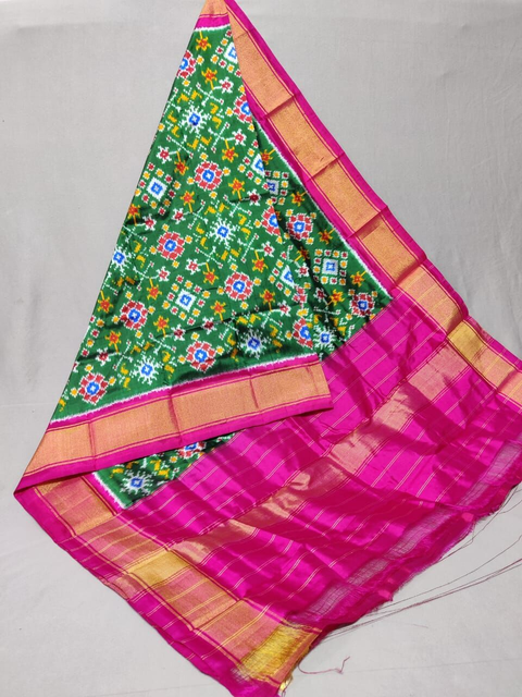 PSSIISDP4S25ECCD59- Ikat silk dupatta